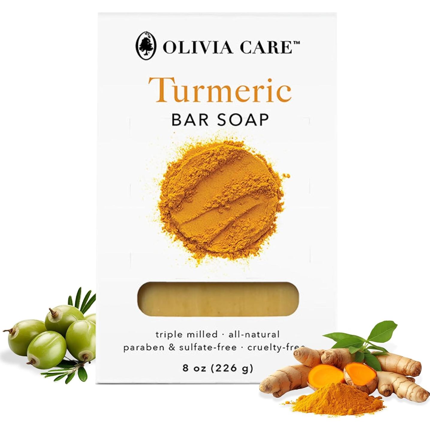 Jabón en Barra de Cúrcuma Olivia Care - Natural y Vegano - 226 g