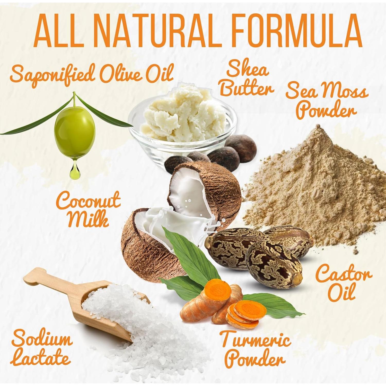 Jabón Natural de Cúrcuma Herblov 113g - Facial y Corporal