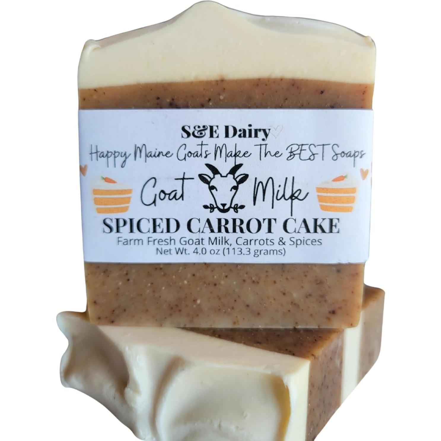 Set de Baño Jabón de Leche de Cabra y Bomba de Pastel de Zanahoria