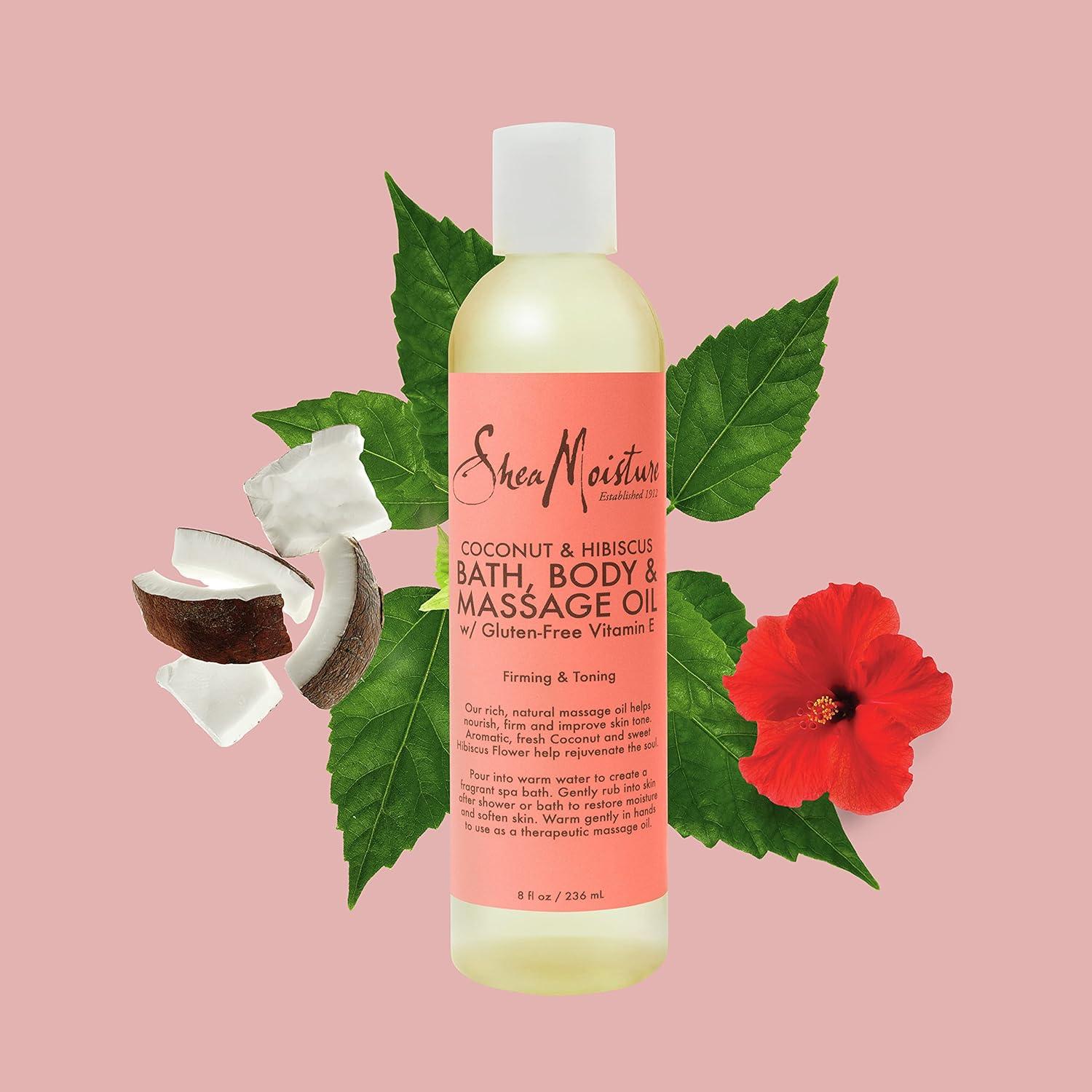 Aceite Corporal SheaMoisture Coco y Hibisco 226g Hidratante