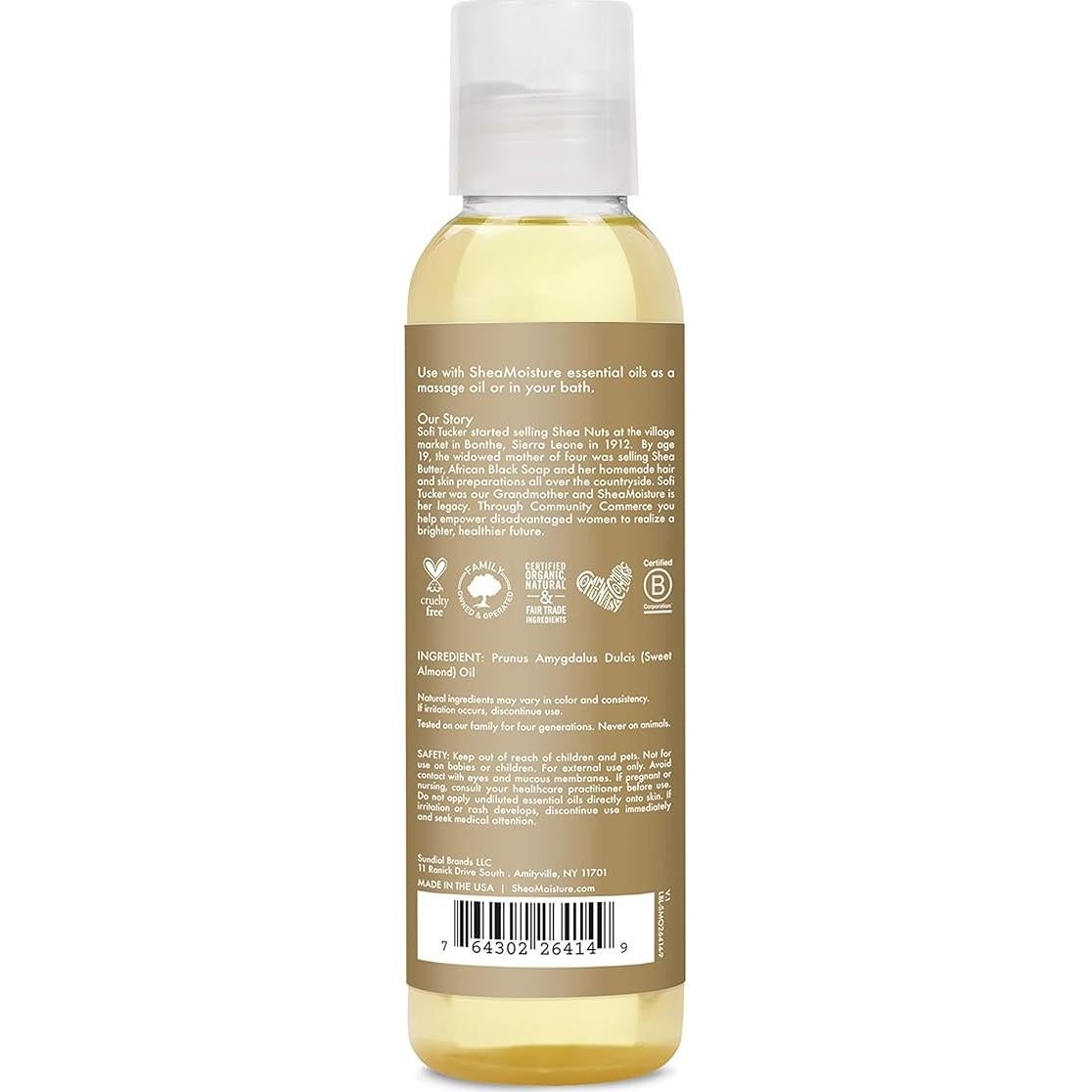 Aceite Corporal SheaMoisture Almendra Dulce 113 ml Hidratante