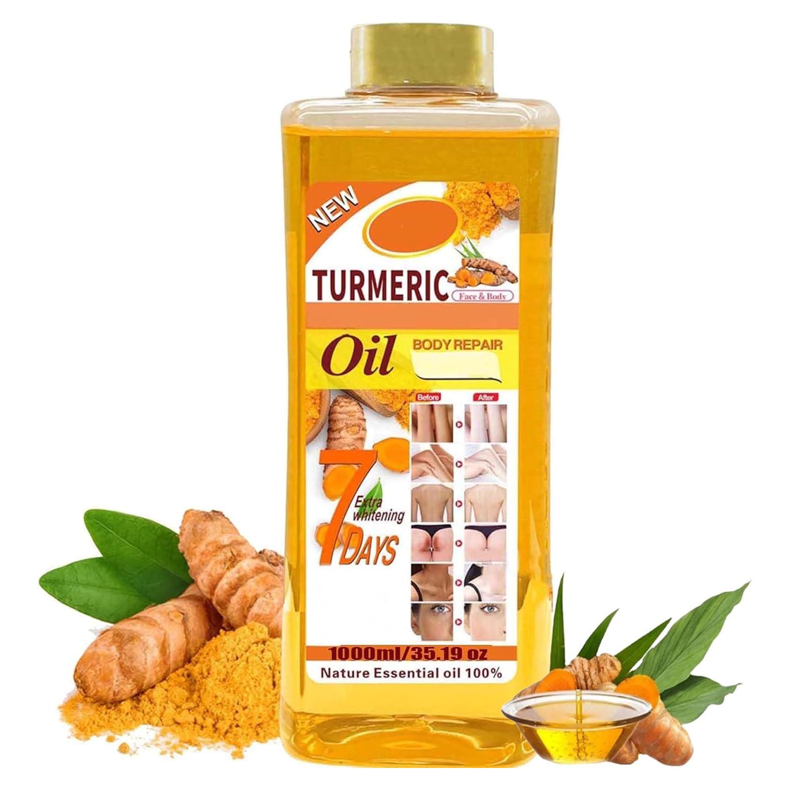 Aceite Corporal Hlonns 1000ml Cúrcuma Hidratante Natural