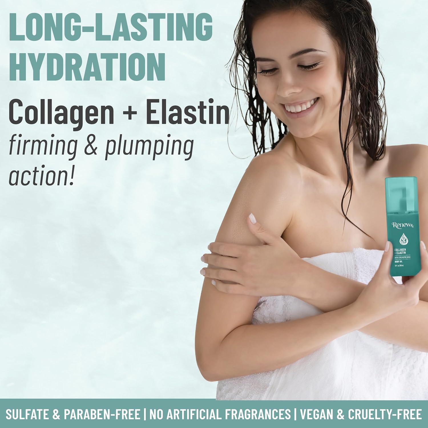 Aceite Corporal RENEW RX con Colágeno y Elastina 295 ml