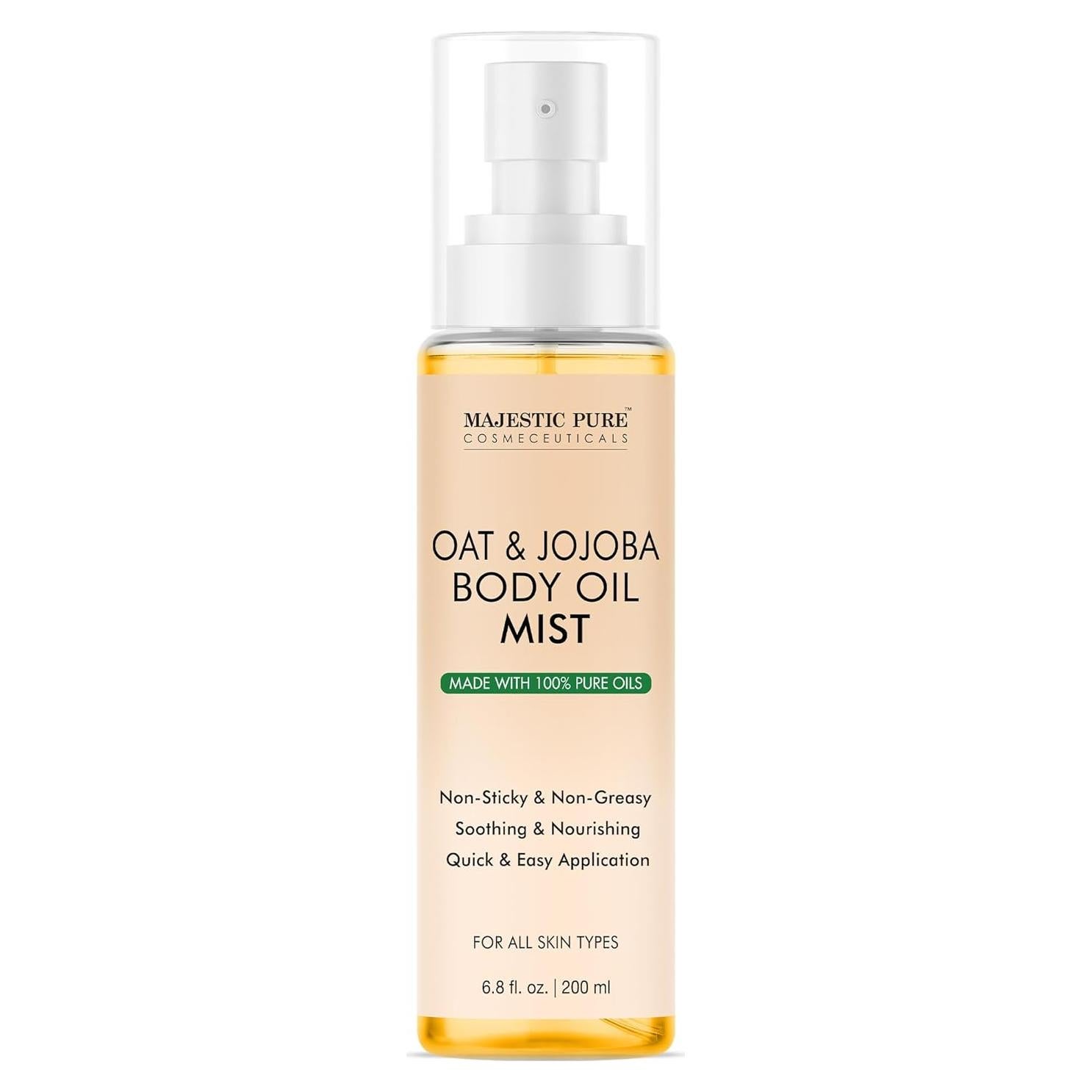 Aceite Corporal Majestic Pure Avena y Jojoba 200 ml Spray