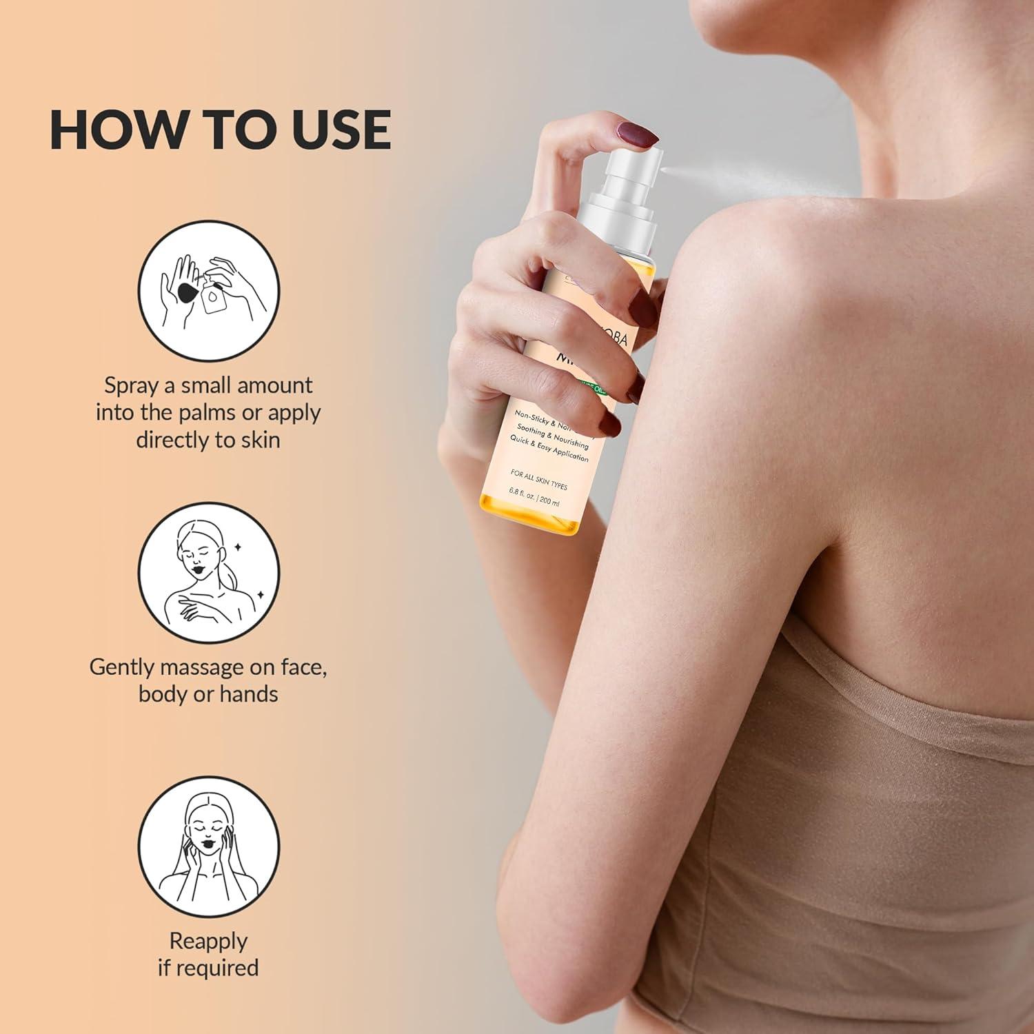 Aceite Corporal Majestic Pure Avena y Jojoba 200 ml Spray