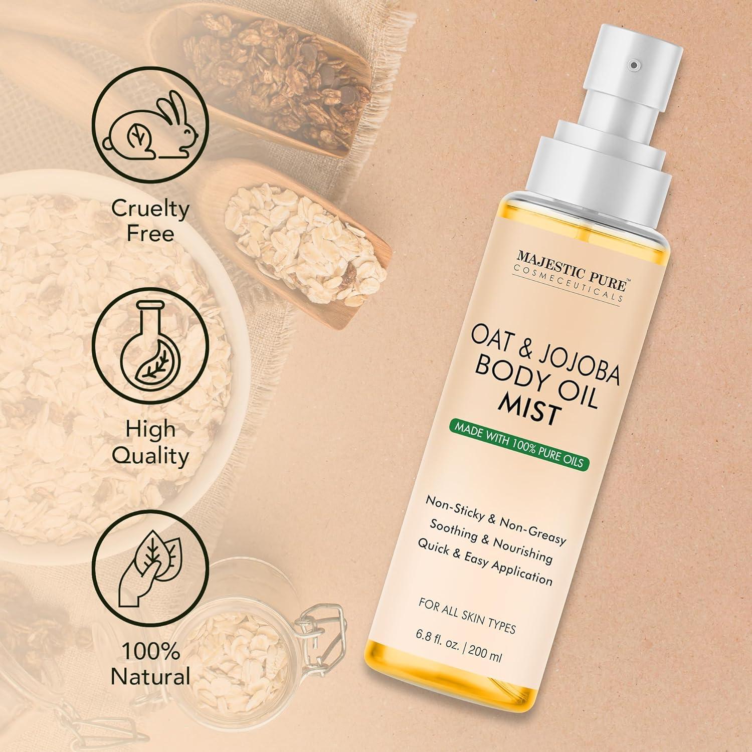 Aceite Corporal Majestic Pure Avena y Jojoba 200 ml Spray