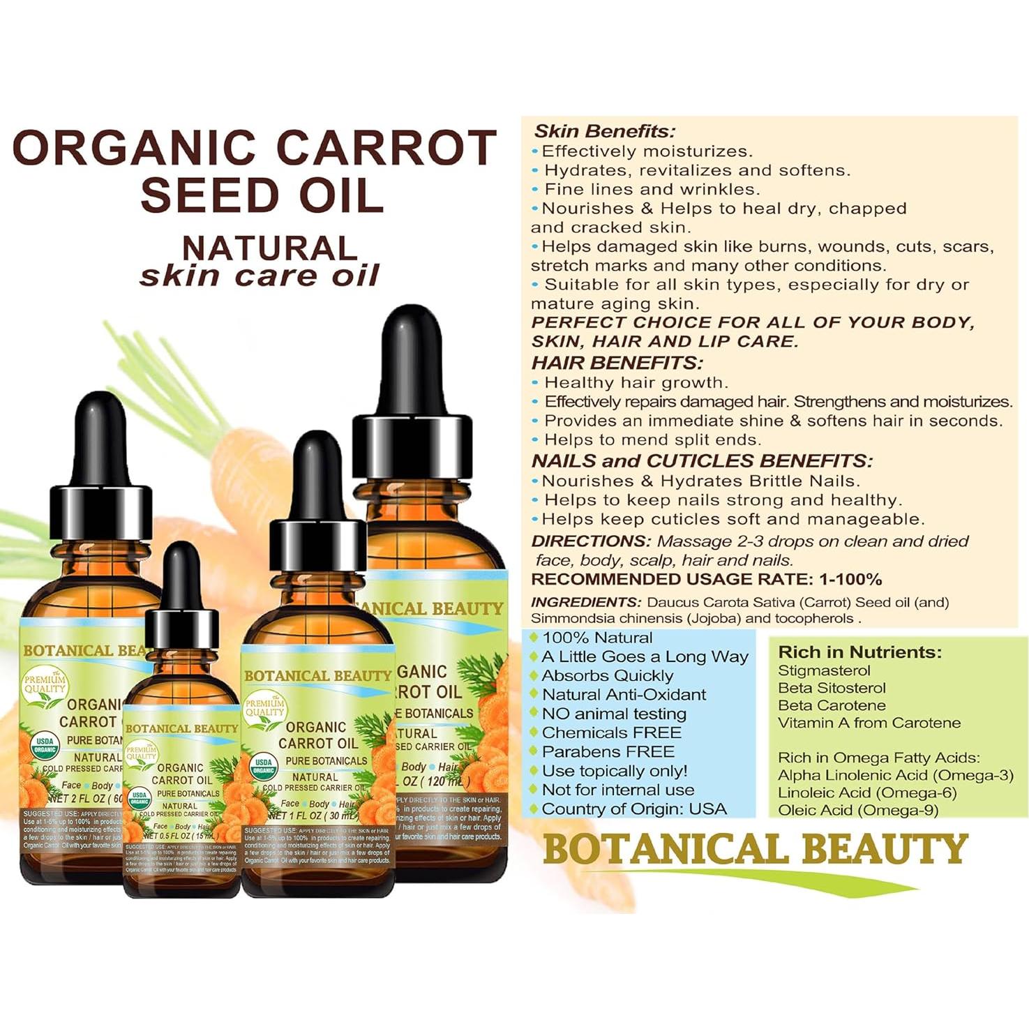 Aceite de Semilla de Zanahoria Orgánico 30 ml Belleza Botánica