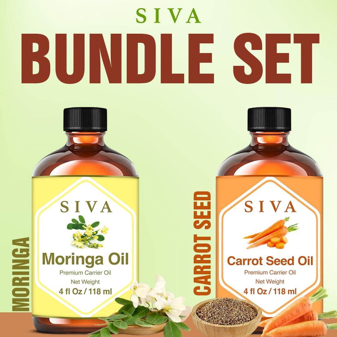 Combo Aceite Portador Moringa y Semilla de Zanahoria 236ml SIVA