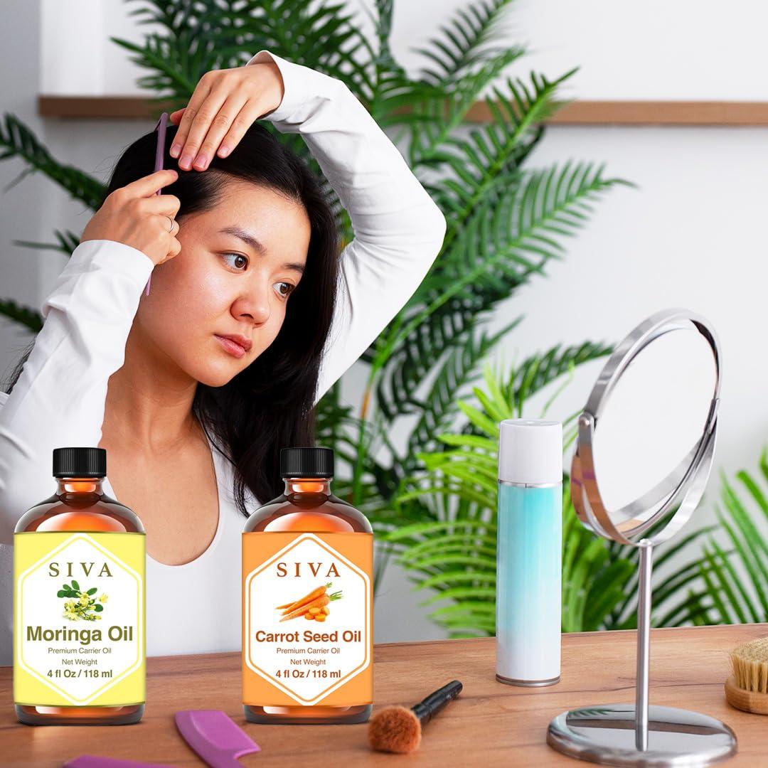 Combo Aceite Portador Moringa y Semilla de Zanahoria 236ml SIVA