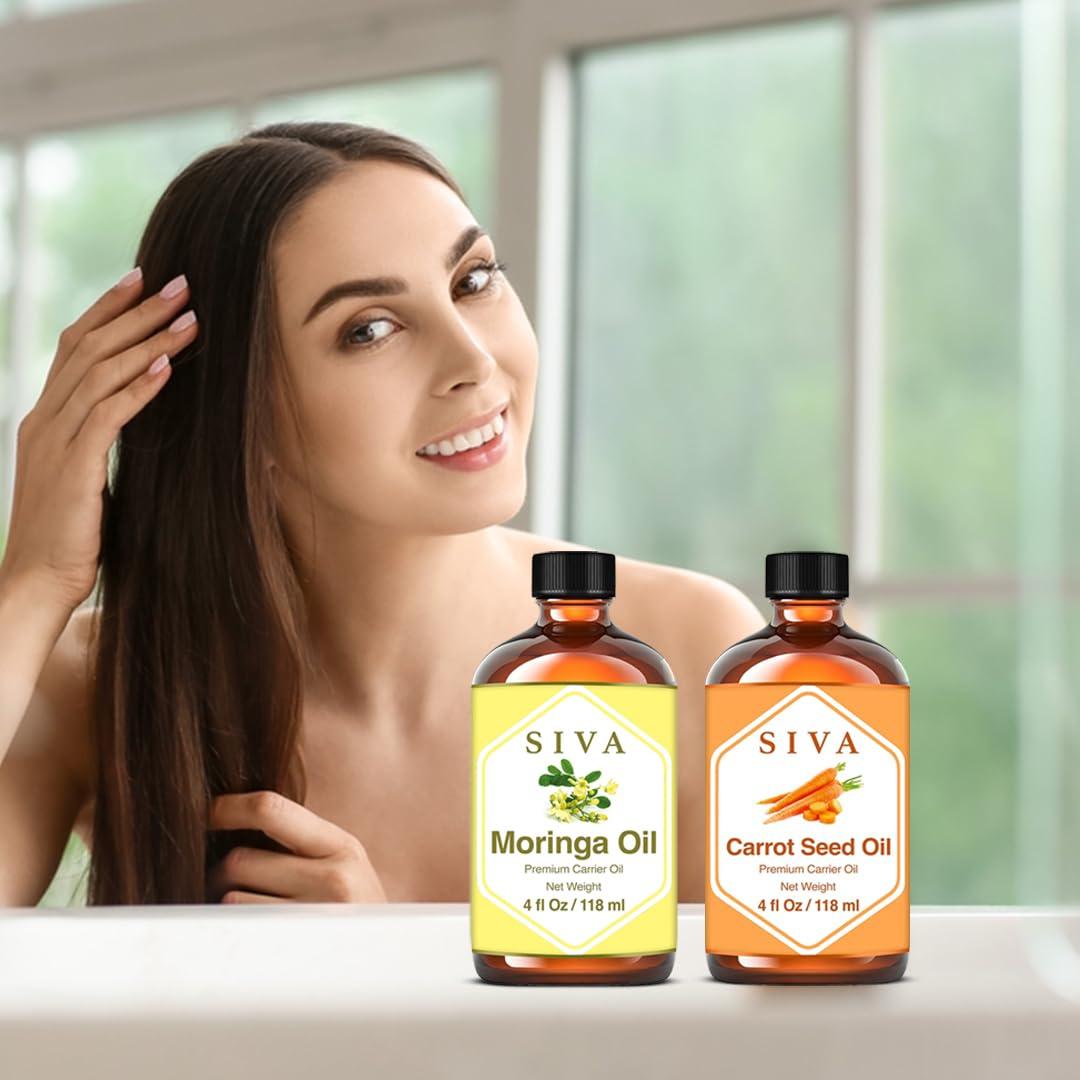 Combo Aceite Portador Moringa y Semilla de Zanahoria 236ml SIVA