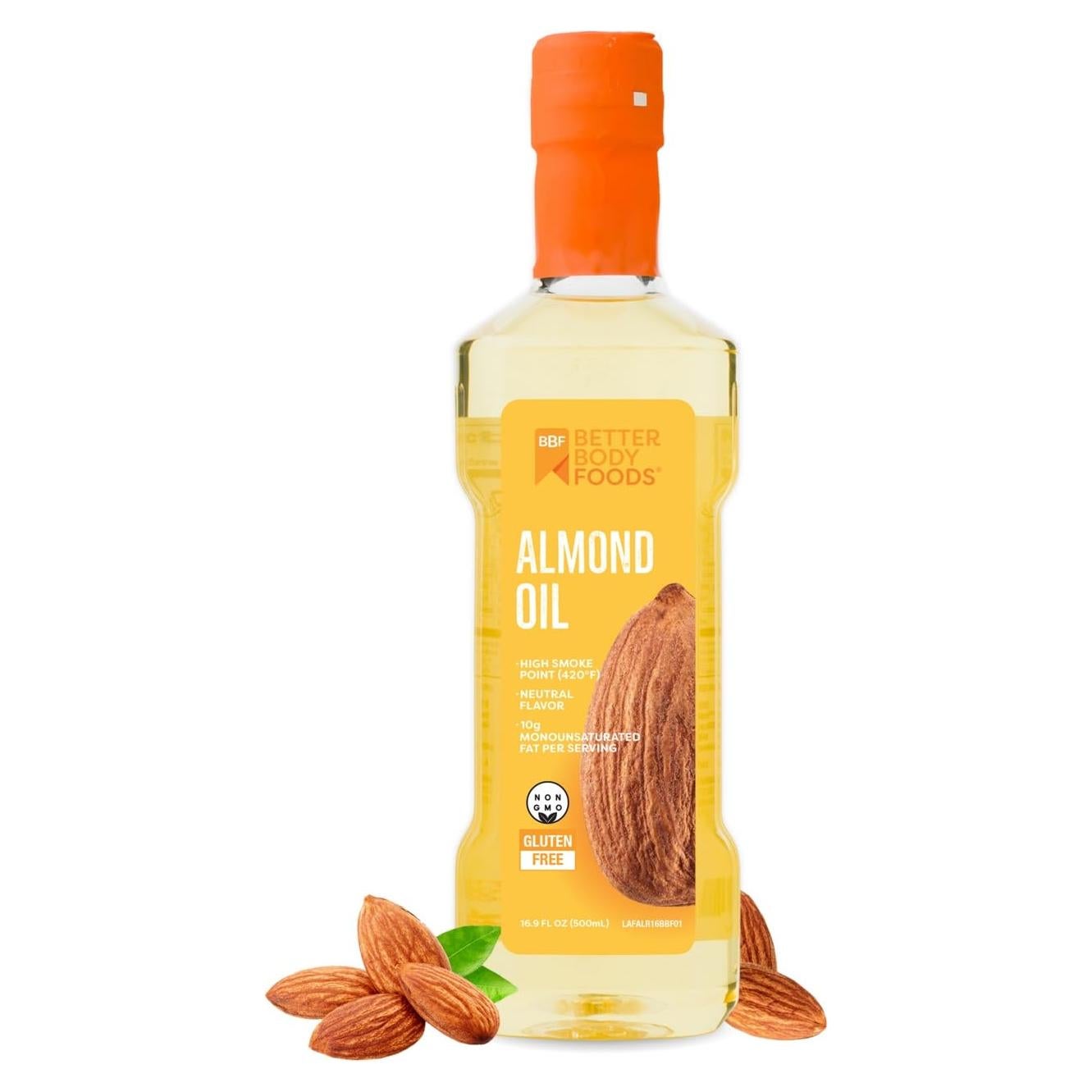 Aceite de Cocina Refinado BetterBody Foods 0.48 kg Almendra