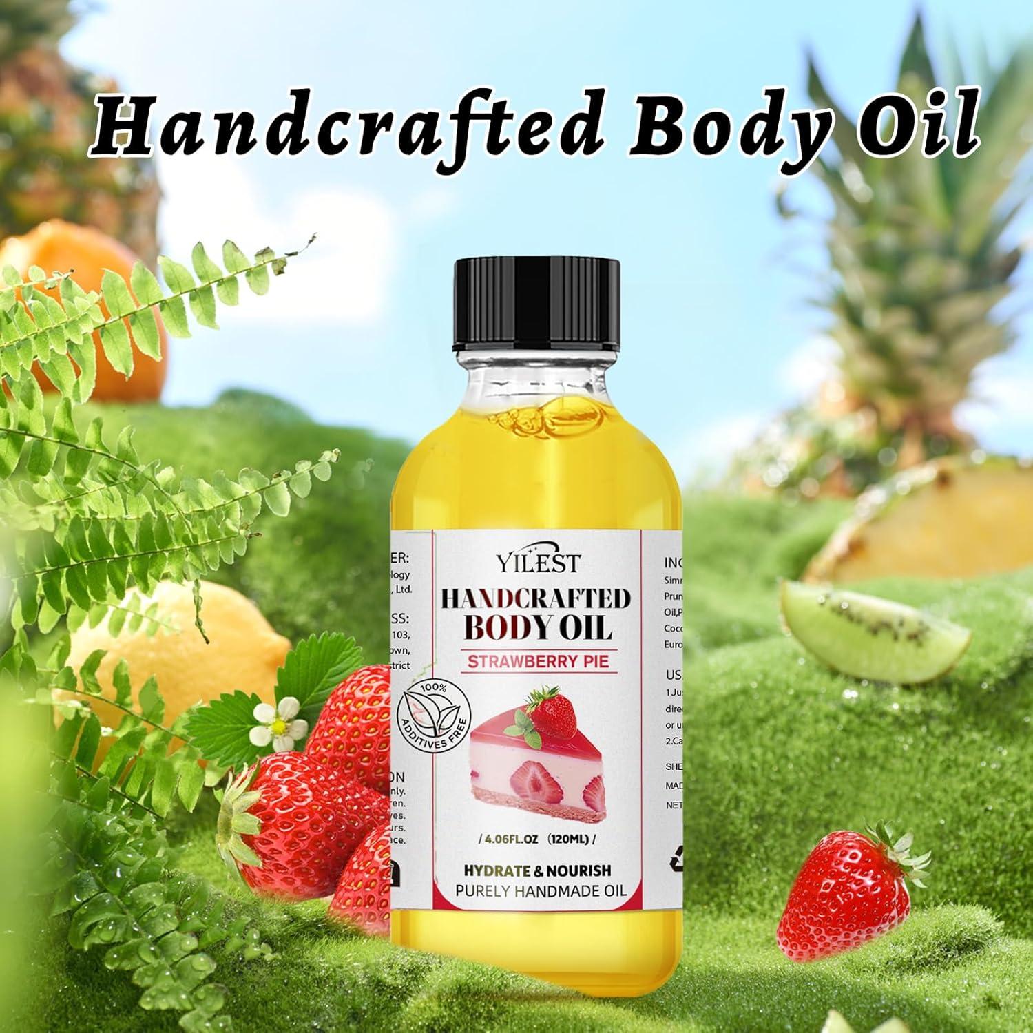 Aceite Corporal Hidratante de Fresa LMDGDS 2 Piezas 100ml