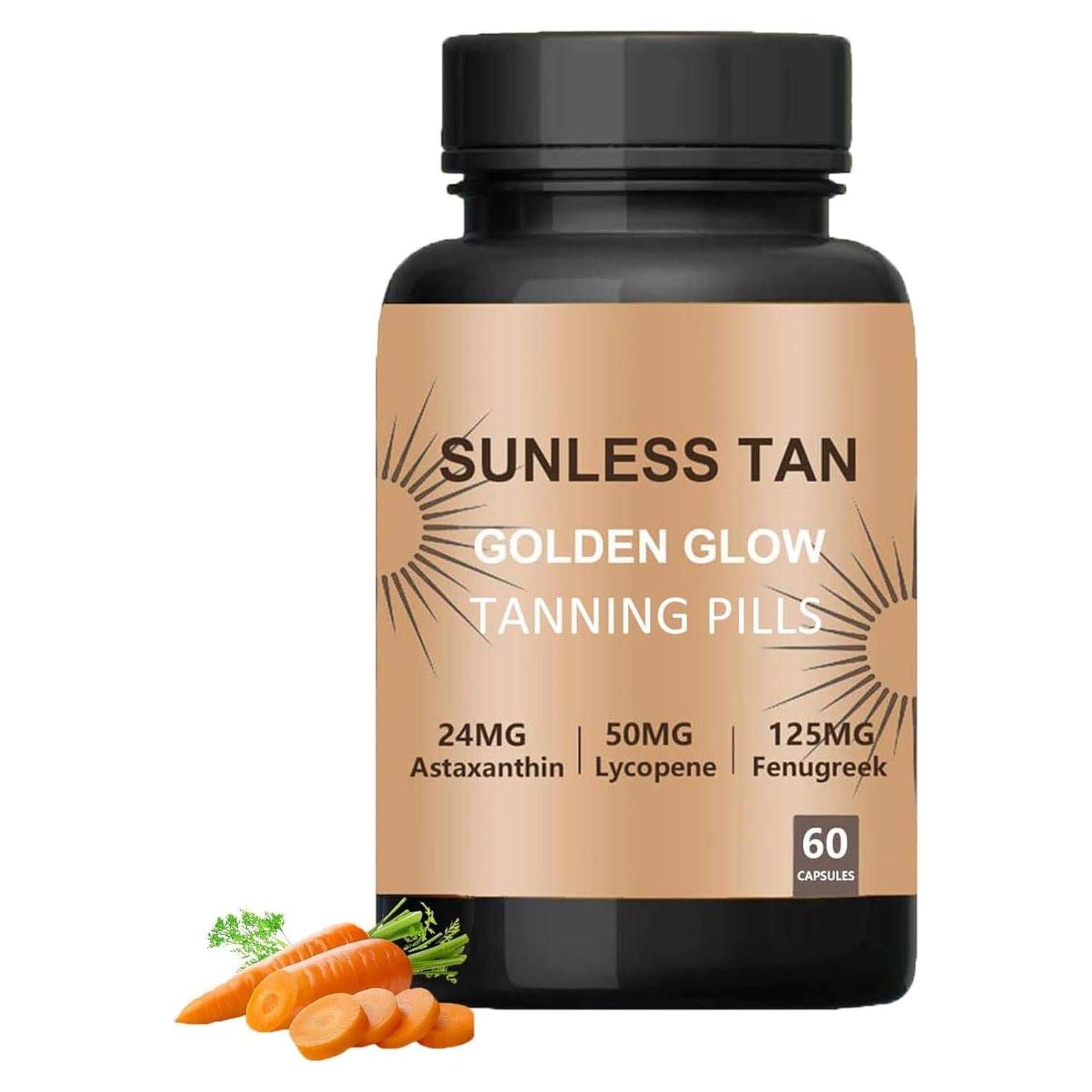 Cápsulas de Bronceado Natural Tuyapio - 60 Cápsulas con Beta Caroteno