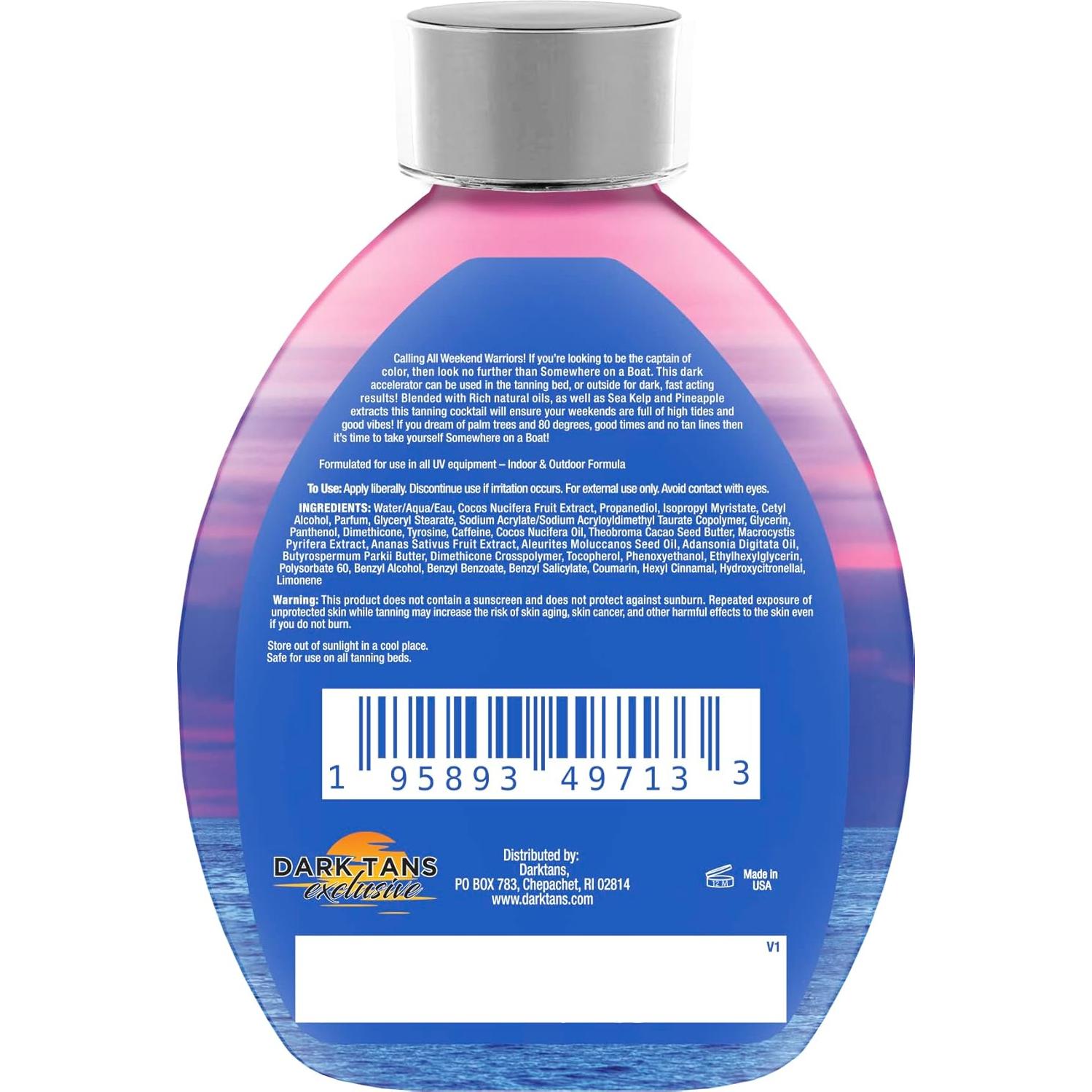 Loción Bronceadora Oscura Dark Tans 382.7g con Aceite de Coco