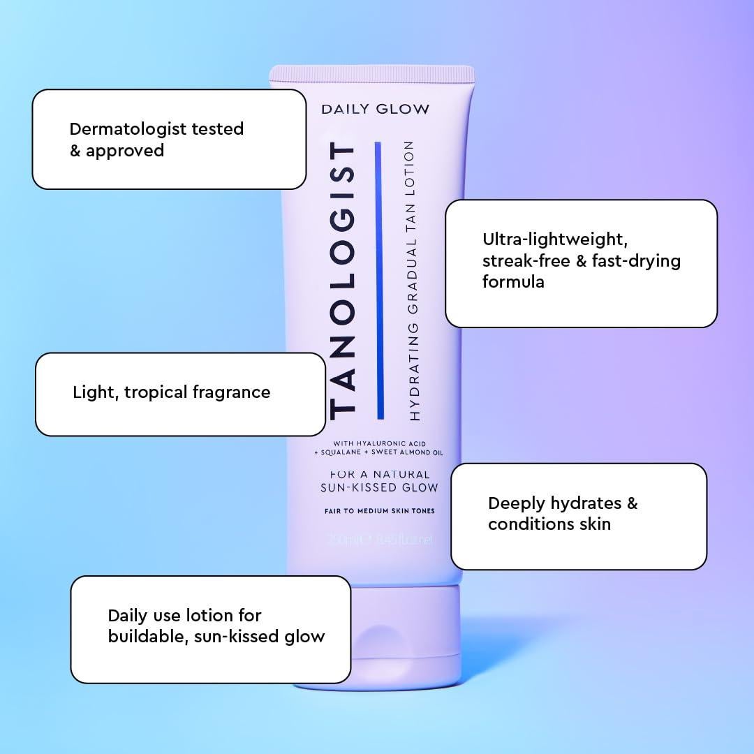 Loción Corporal Hidratante Brillo Diario Tanologist 250 ml