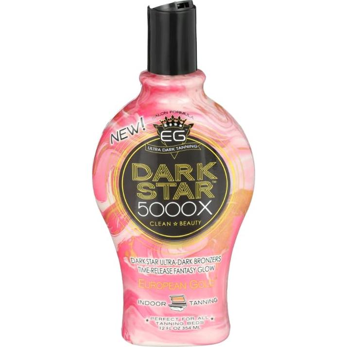 Loción bronceadora European Gold Dark Star 5000X 354 ml