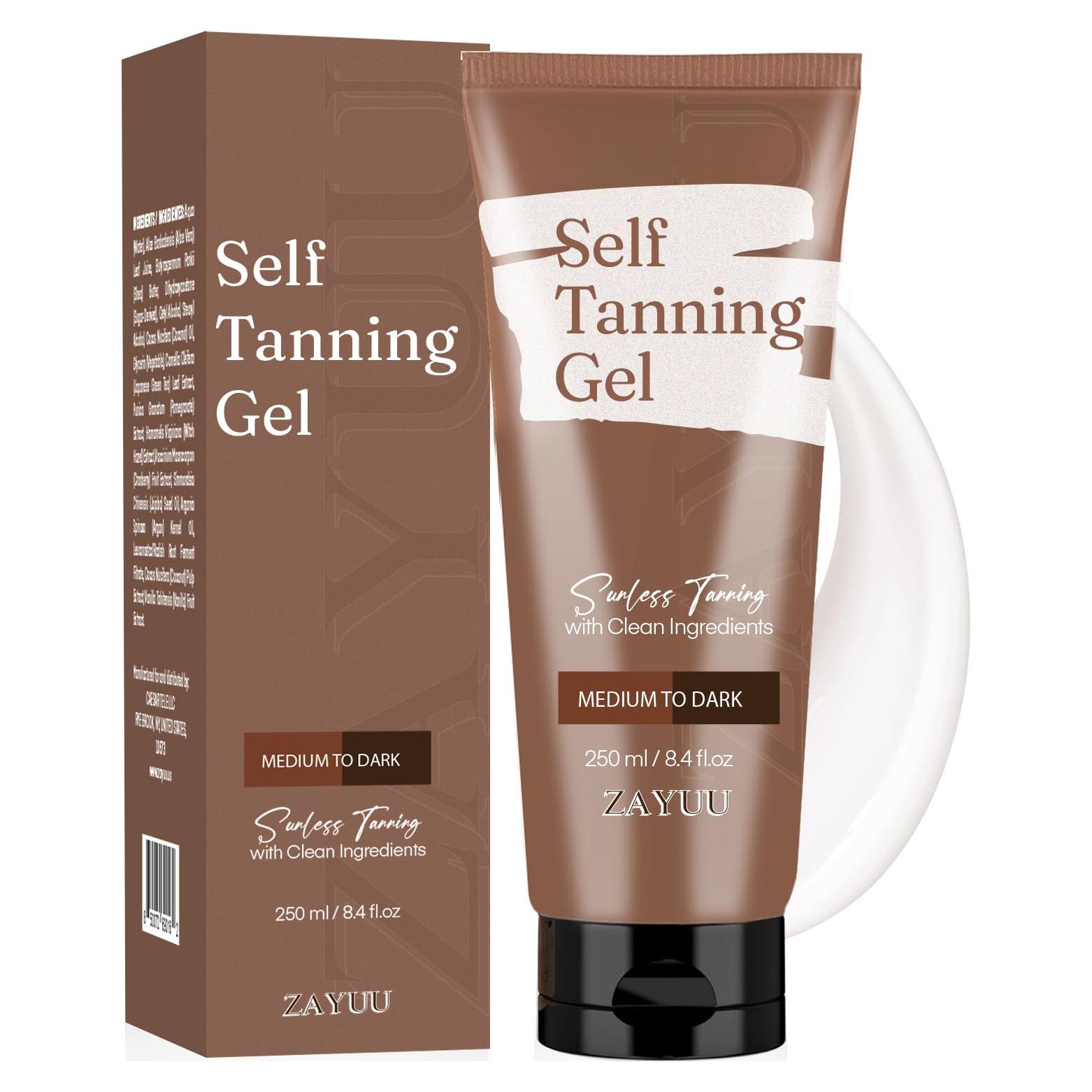 Gel Autobronceador ZAYUU 248 ml - Bronceado Natural Sin Sol