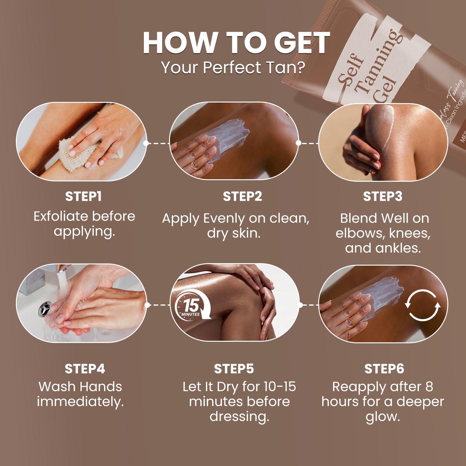 Gel Autobronceador ZAYUU 248 ml - Bronceado Natural Sin Sol