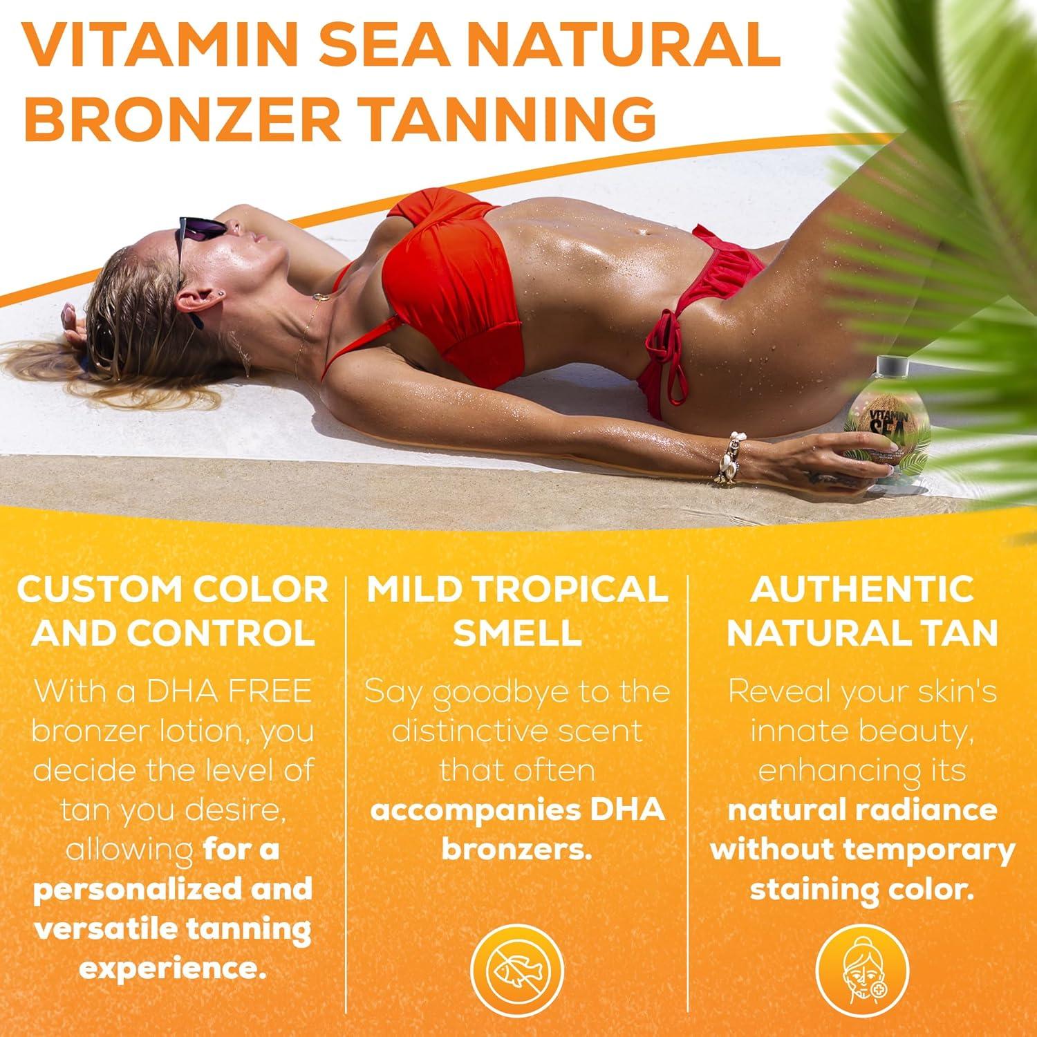 Loción Bronceadora Natural Vitamin Sea 382.7g - Acelerador Sin Rayas