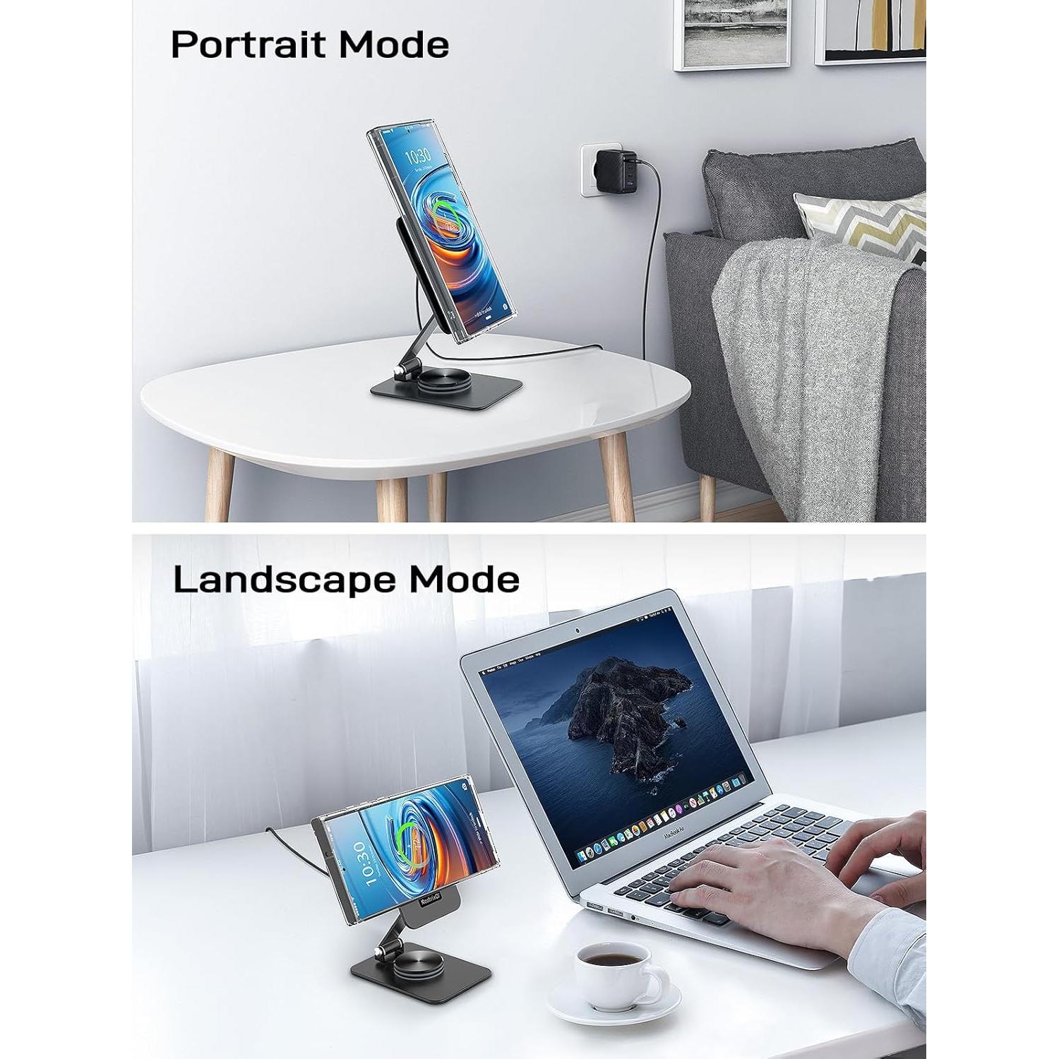 Soporte Cargador Inalámbrico MagSafe NeotrixQI 15W Ajustable Negro