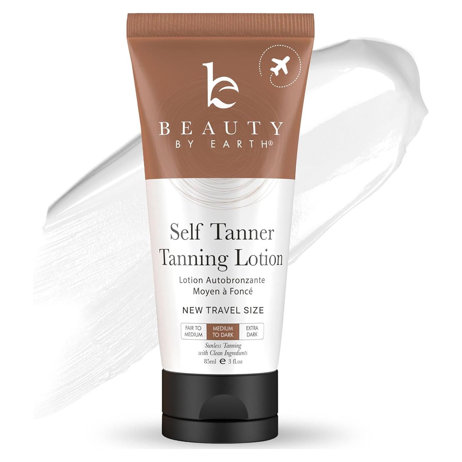 Loción bronceadora autobronceadora Beauty by Earth 89 ml