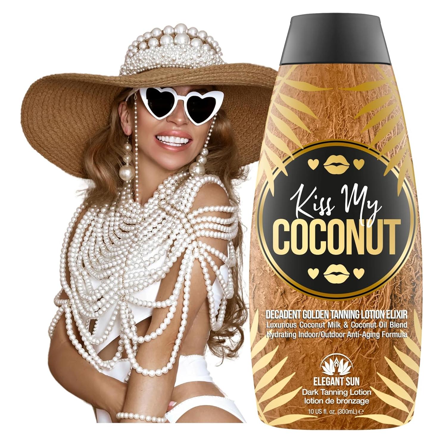 Loción Bronceadora Sin DHA Elegant Sun 286g Coco Hidratante