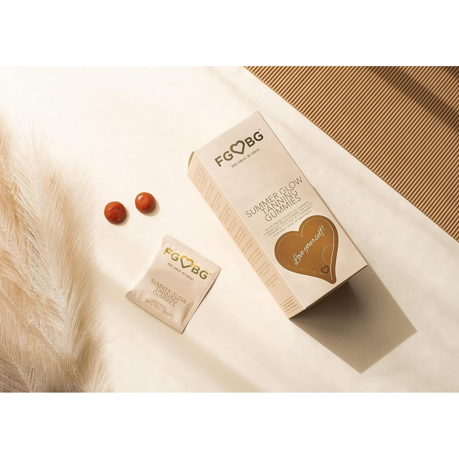 Gomitas Bronceadoras Glow Verano - Sabor Piña, Coco y Fresa - Vegano