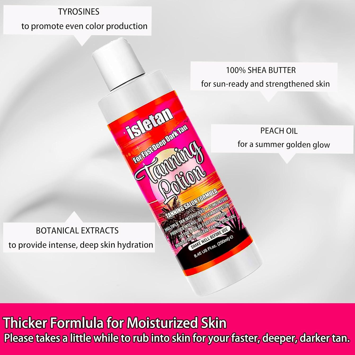 Loción bronceadora Isletan 240ml para cama solar y exterior