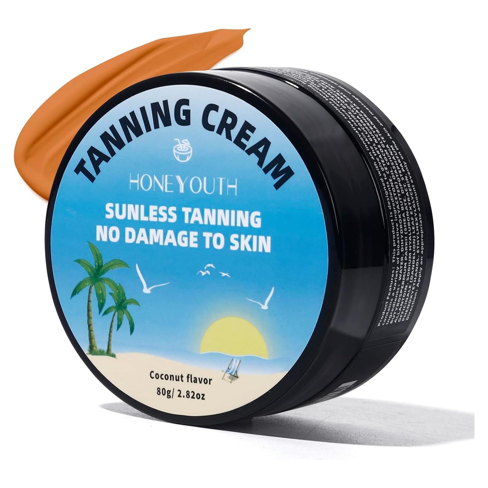 Crema Autobronceadora Natural Honeyouth 108g - Sin Sol, Vegana