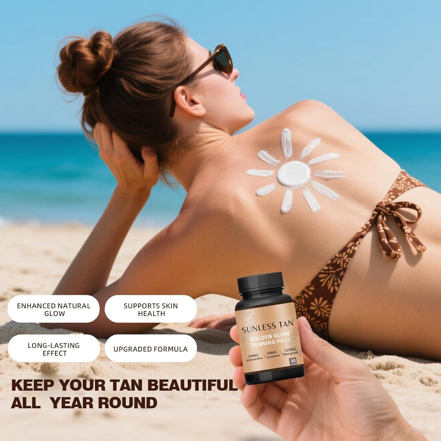 Suplemento bronceador Ardocme 1PCS - Brillo natural sin sol