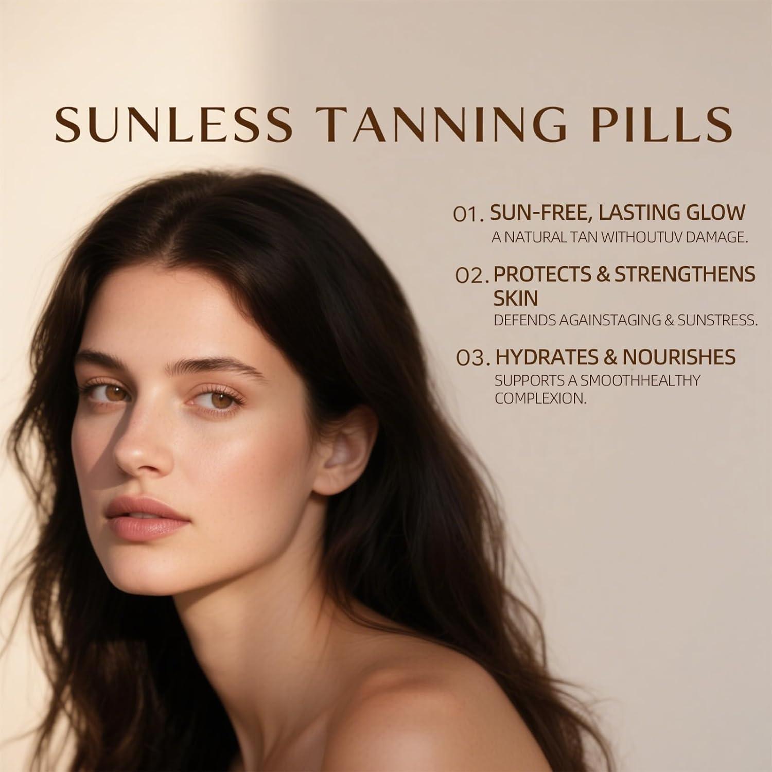 Suplemento bronceador Ardocme 1PCS - Brillo natural sin sol