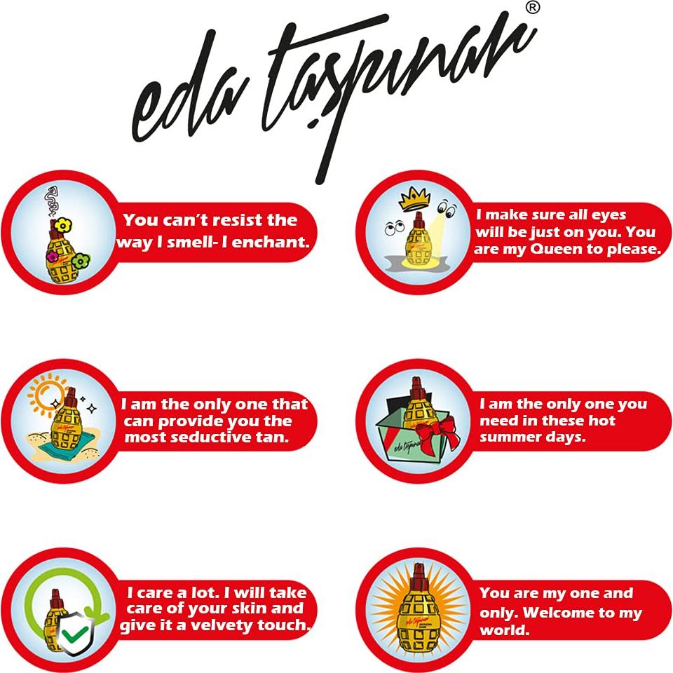 Aceite bronceador oscuro Eda Taspinar 200 ml sin SPF