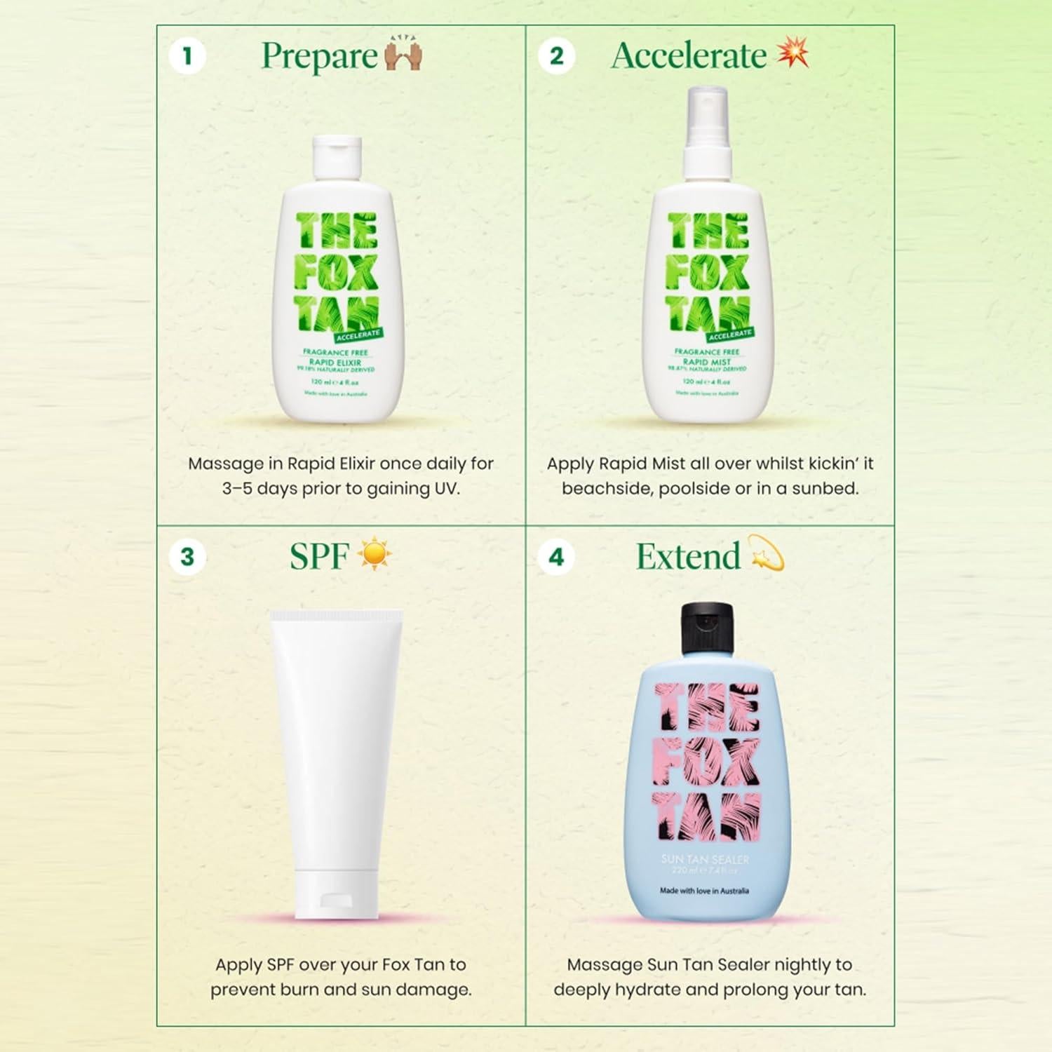 Bruma Bronceadora Sin Fragancia The Fox Tan 120ml Vegana