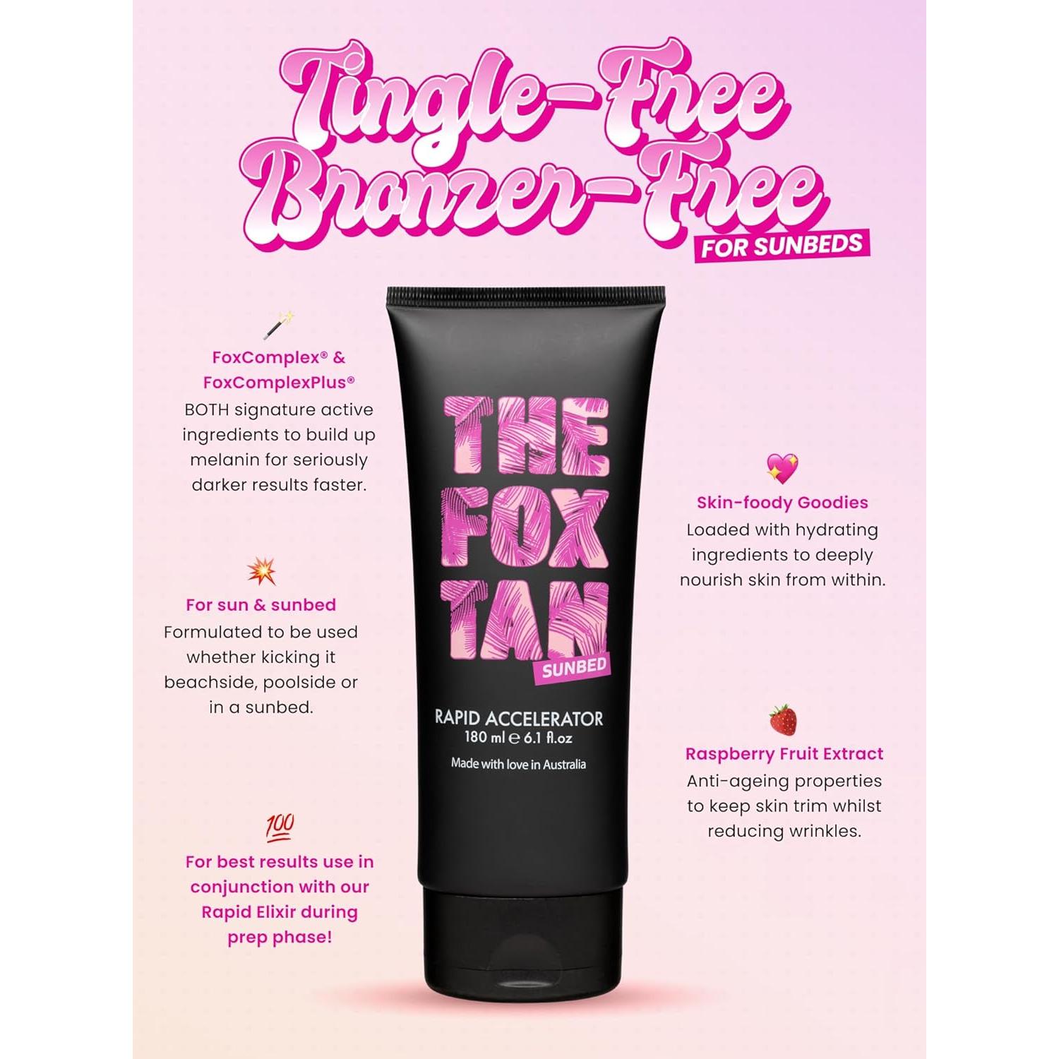 Acelerador Rápido The Fox Tan 180ml - Bronceado Oscuro Vegano