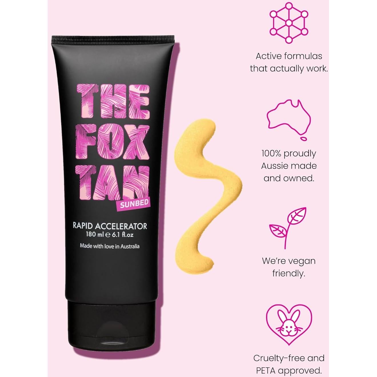 Acelerador Rápido The Fox Tan 180ml - Bronceado Oscuro Vegano