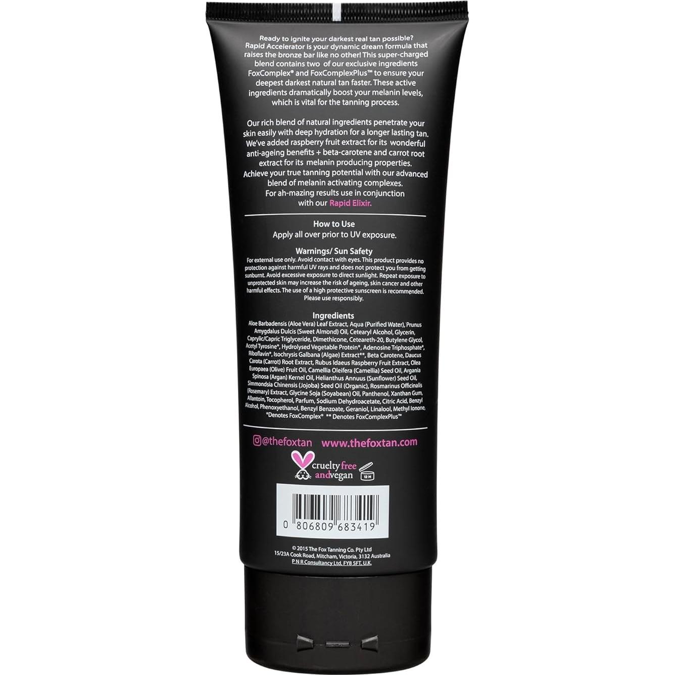 Acelerador Rápido The Fox Tan 180ml - Bronceado Oscuro Vegano