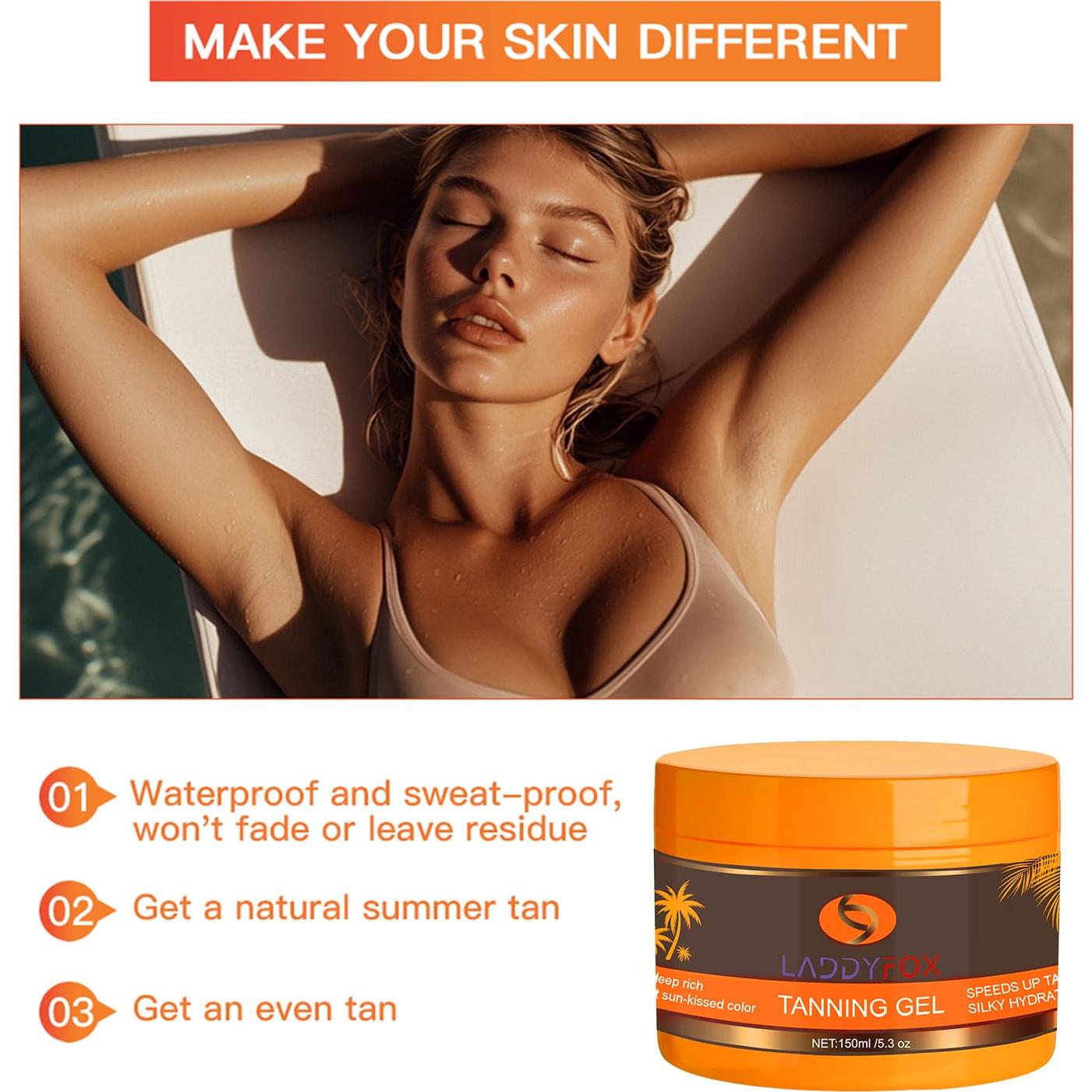 Gel Bronceador Intensivo ZAMANIYA 150 g - Acelerador Natural