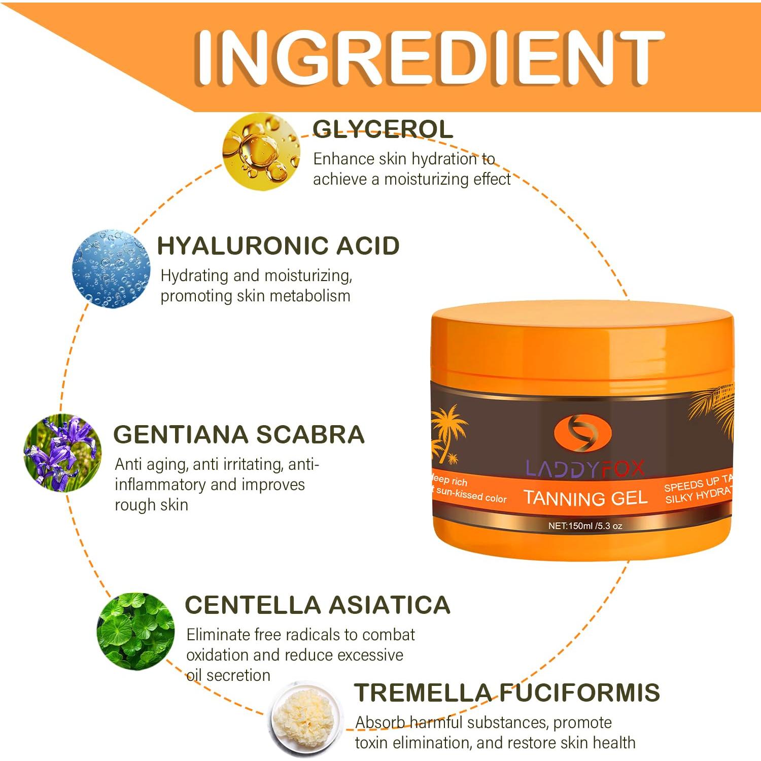 Gel Bronceador Intensivo ZAMANIYA 150 g - Acelerador Natural