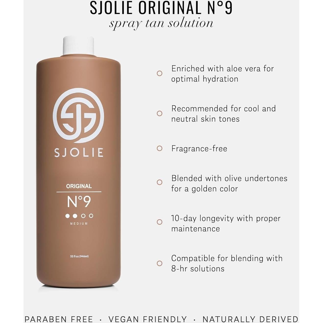 Spray Bronceador Hidratante Sjolie No. 9 - 946 ml