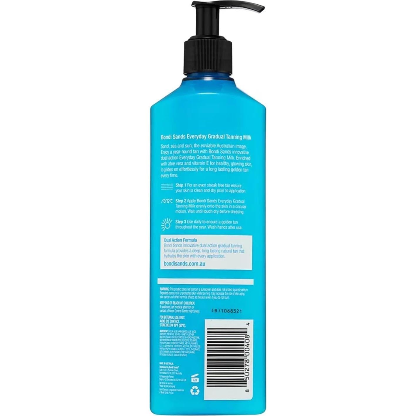 Leche Autobronceadora Gradual Bondi Sands 375 ml Hidratante