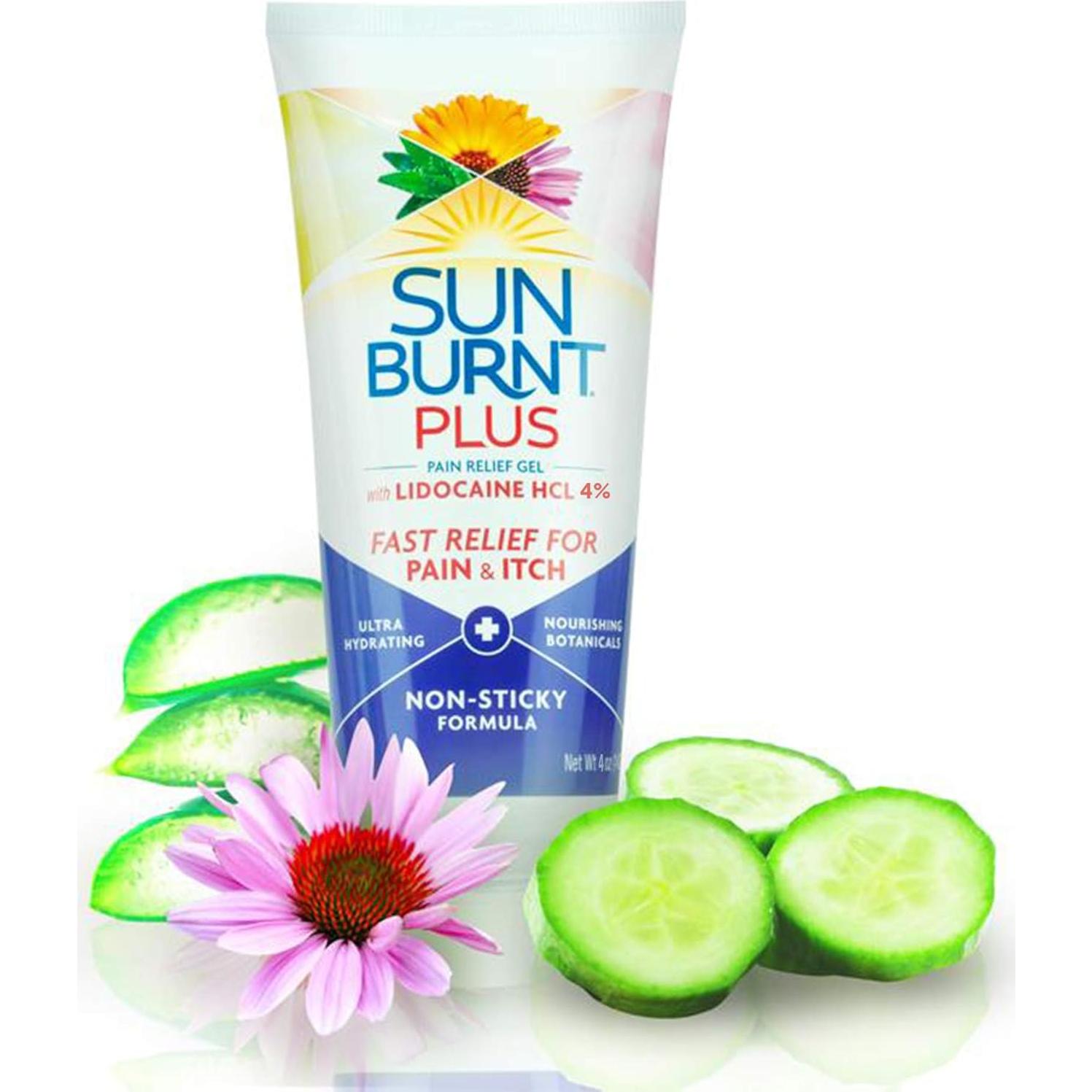 Gel After-Sun Sunburnt Plus con Lidocaína 113g - Alivio Rápido