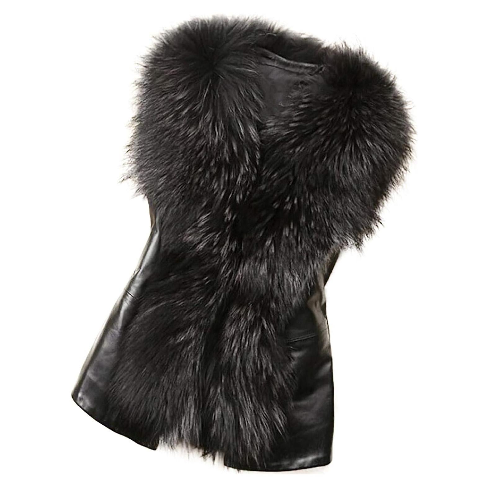 LCMTWX Womens Winter Outerwear Faux Fur Long Jacket Faux Sleeve Short Warm Women's Coat Long Sleeve Pockets Shaggy Purple