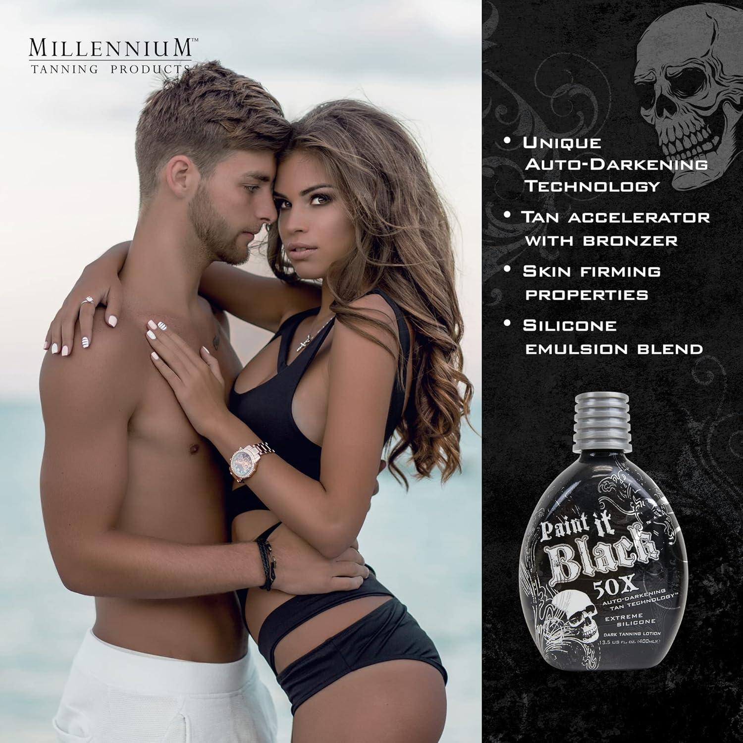 Loción Bronceadora Millennium Tanning Pintalo Negro 50X 382.7g