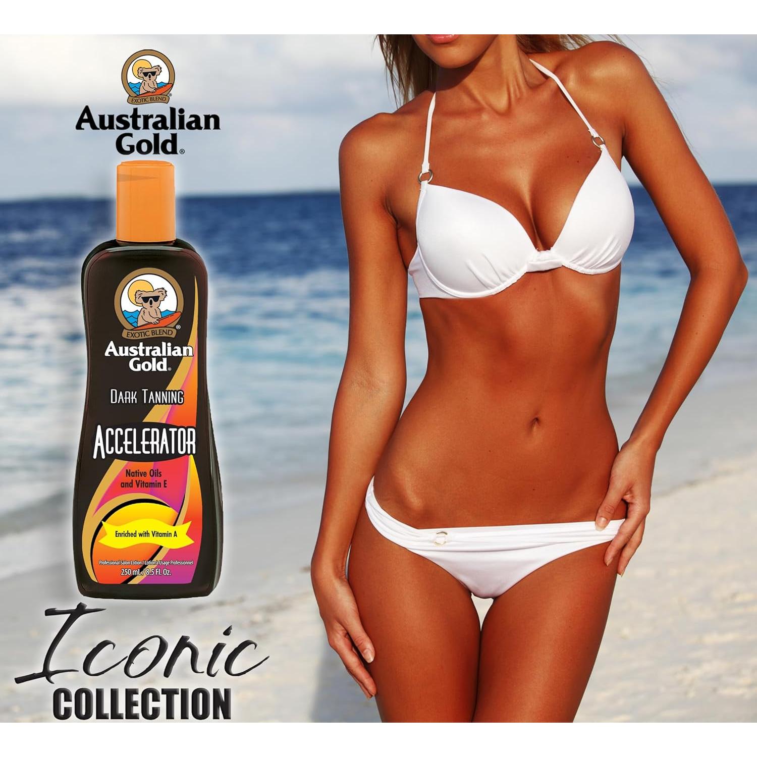 Loción Aceleradora de Bronceado Oscuro Australian Gold 250 ml