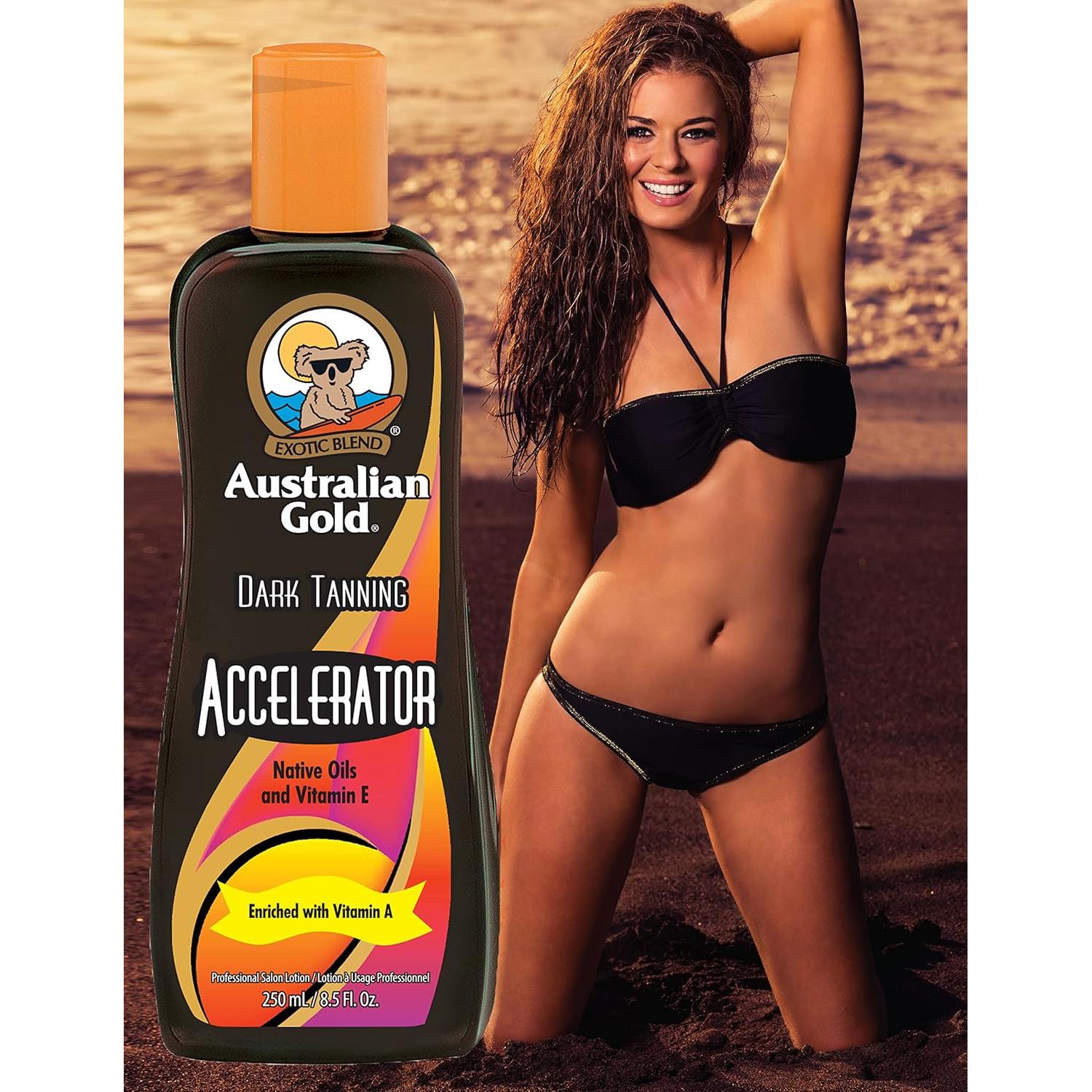 Loción Aceleradora de Bronceado Oscuro Australian Gold 250 ml