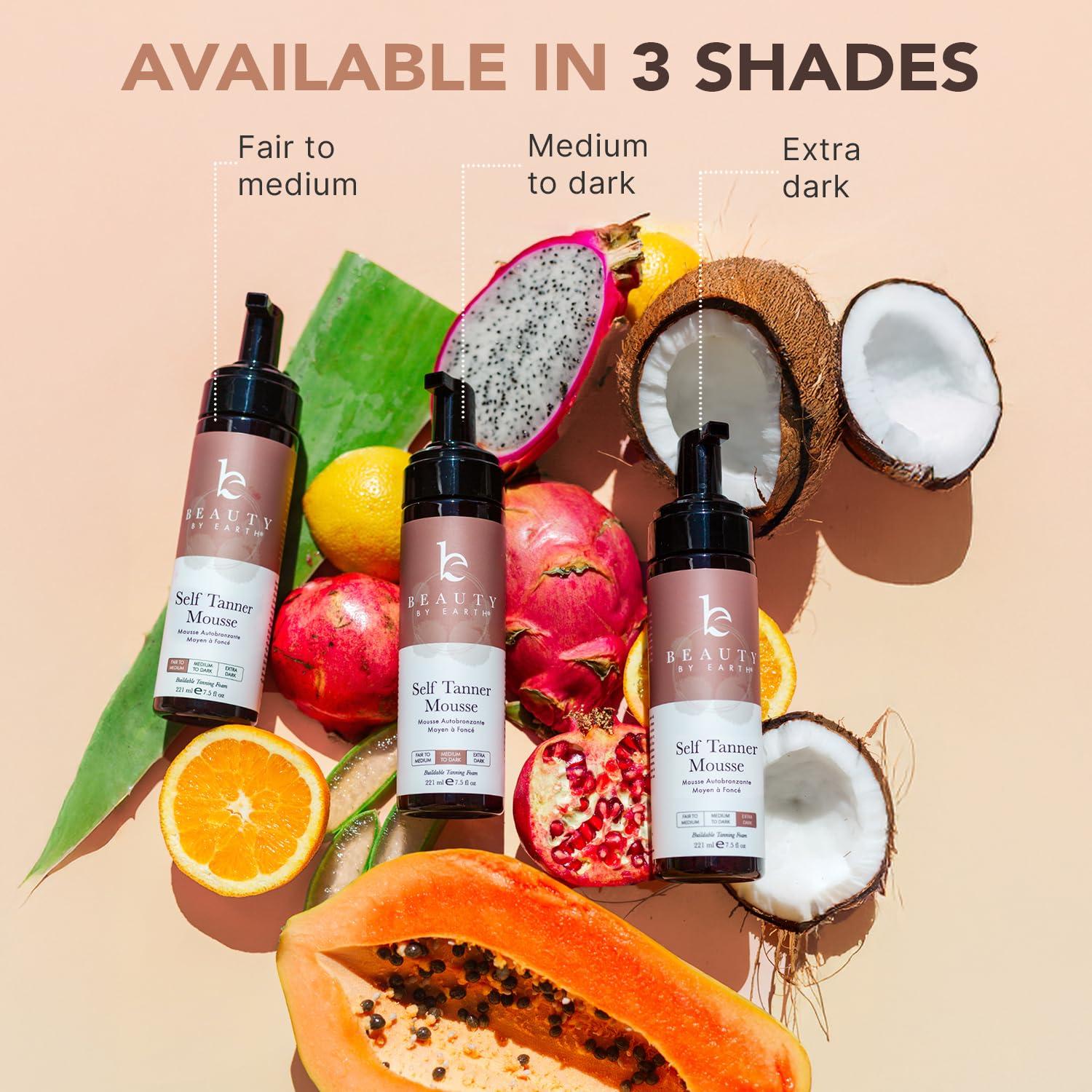 Mousse Autobronceador Beauty by Earth 221 ml - Bronceado Natural