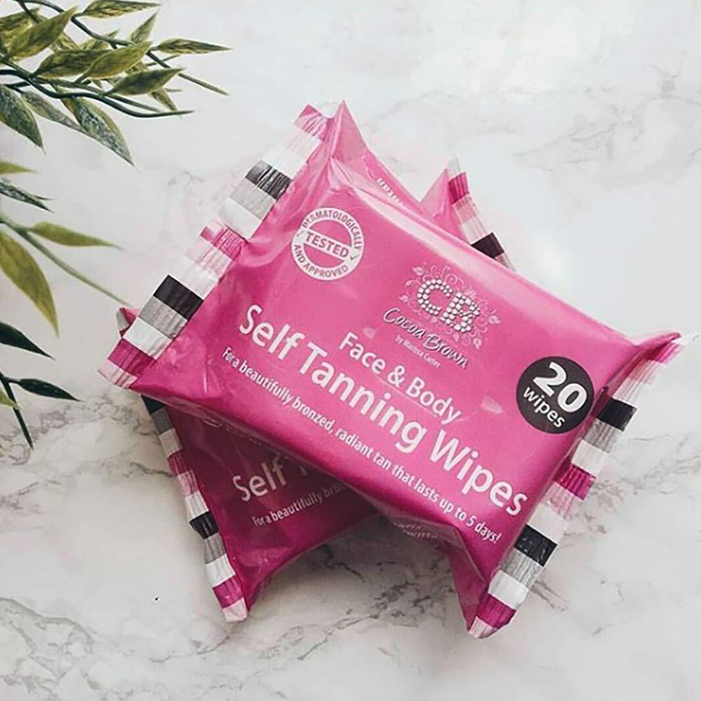 Toallitas Autobronceadoras Cocoa Brown - 20 Toallitas para Cara y Cuerpo