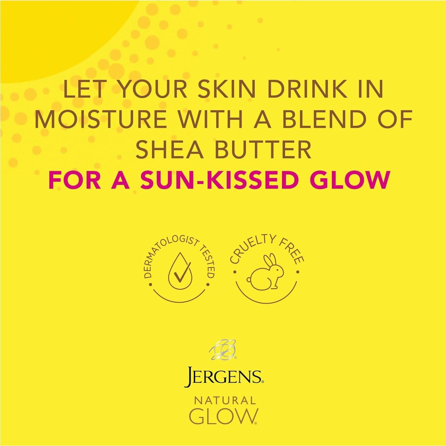 Loción Autobronceadora Jergens Natural Glow 221 ml Piel Clara a Media