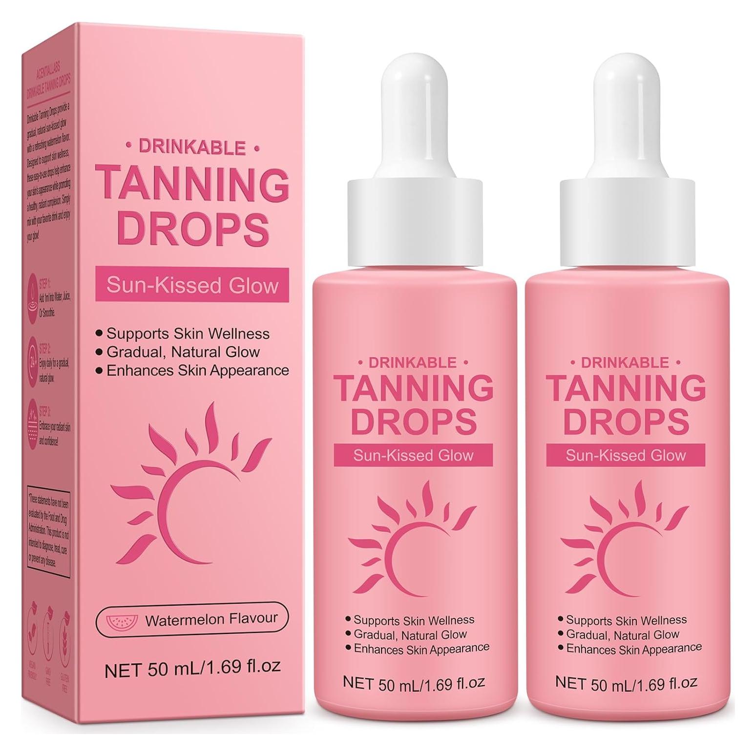 Gotas de Bronceado Sin Sol EQEIYICS 50ml - 2 Piezas Naturales