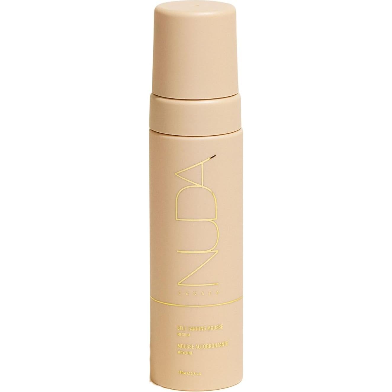 Mousse Autobronceador Nuda Medio 335 ml, Secado Rápido, Vegano